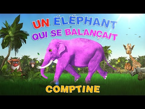 Un Eléphant qui se Balançait par Foufou (The elephant song in french for kids) 4K
