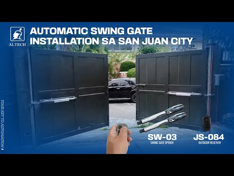 SWING GATE Installation in San Juan City (SW-03 1200KG Swing Gate Opener)