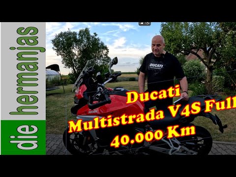40,000 km with the Ducati Multistrada V4S Full. Info & costs so far in the video.