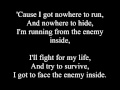 Papa Roach - The Enemy (Uncensored and Lyrics)