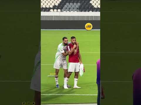 غضب بلايلي بسبب جلوسه احتياطياً وزملاؤه يواسونه بعد اللقاء