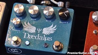 SNAMM '16 - Coppersound Pedals Daedalus Dual Reverb and Telegraph Stutter Demos