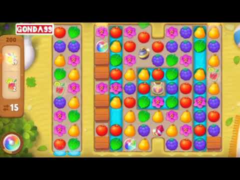 Gardenscapes level 200 HD | No booster (2021) solution of level 200 on gardenscapes hard level