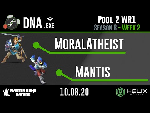 DNA.EXE S8:W2 - MoralAtheist (Link) vs Mantis (Falco) - Pool 2 WR1