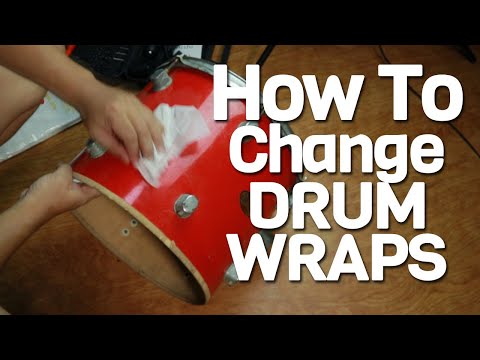 DRUM RESTORATION Part 1 Change Drum Wrap (english sub)