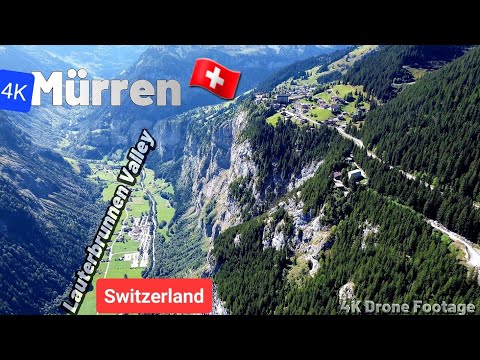 Mürren 4K Drone Footage-Switzerland