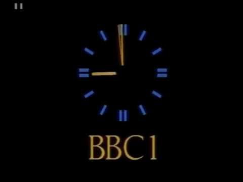 BBC1 Clock  & Captions - 1985