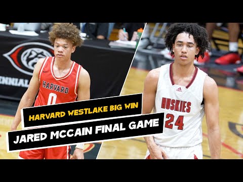 Jared McCain Plays his final High School game 🥺 Harvard Westlake showcases Elite level talent in win