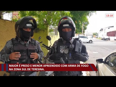 Maior eÌ preso e menor apreendido com arma de fogo na zona sul de Teresina 15 10 2021