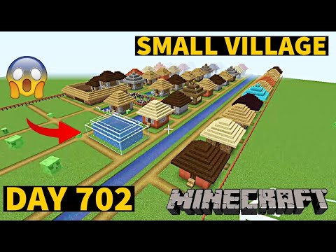 I build Small Village in Minecraft Creative mode 2023 Day 702