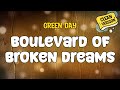 Green Day BOULEVARD OF BROKEN DREAMS Clean Lyrics