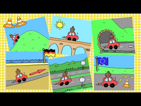 Deutsch lernen: das Verb "fahren" + Präpositionen (German prepositions)