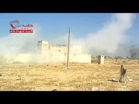 استهداف مطار النيرب العسكري بواسطة صاروخ محلي الصنع من قبل كتيبة شهداء تادف