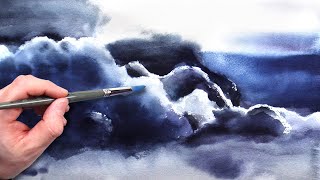 Painting Realistic Clouds | Watercolor with Mike Bajer