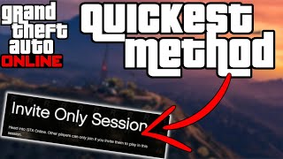 How to create an invite only lobby the quickest way in GTA 5 Online!