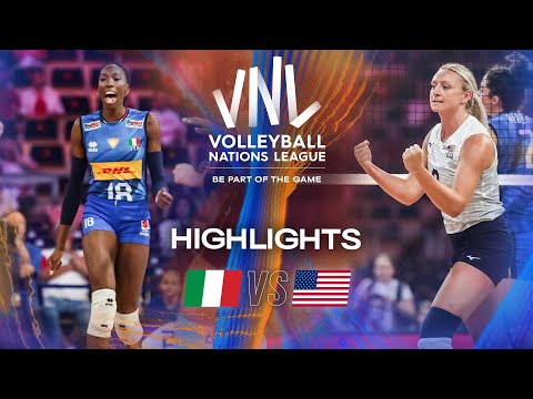 Italy 🇮🇹 vs. USA 🇺🇸 - Quarter Finals | Highlights | Women's VNL 2025