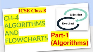 CLASS 8 CH-4 ALGORITHMS AND FLOWCHARTS Part-1