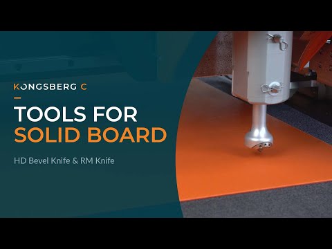 Tooling for Kongsberg C: cutting solid board with the HD Bevel Knife & RM Knife tools thumbnail