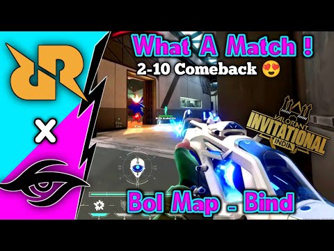 Bo 1 Match Highlights - Rex Regum Qeon VS Team Secret | Valorant India Invitational