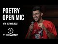 Live Poetry Open Mic at The Habitat 9th October 2022