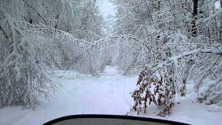 preview picture of video 'Houghton Lake after the snow storm'
