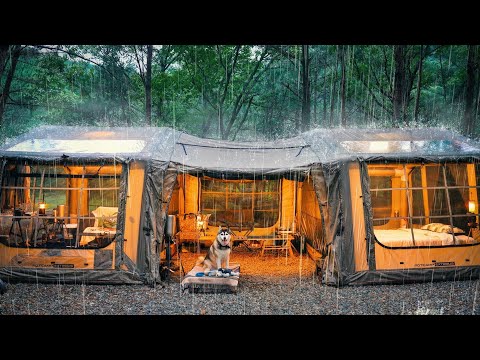 1 % LUXUS-CAMPING IM REGEN ⭐ AUFBLASBARES 5-STERNE-SUITE-HOTEL?