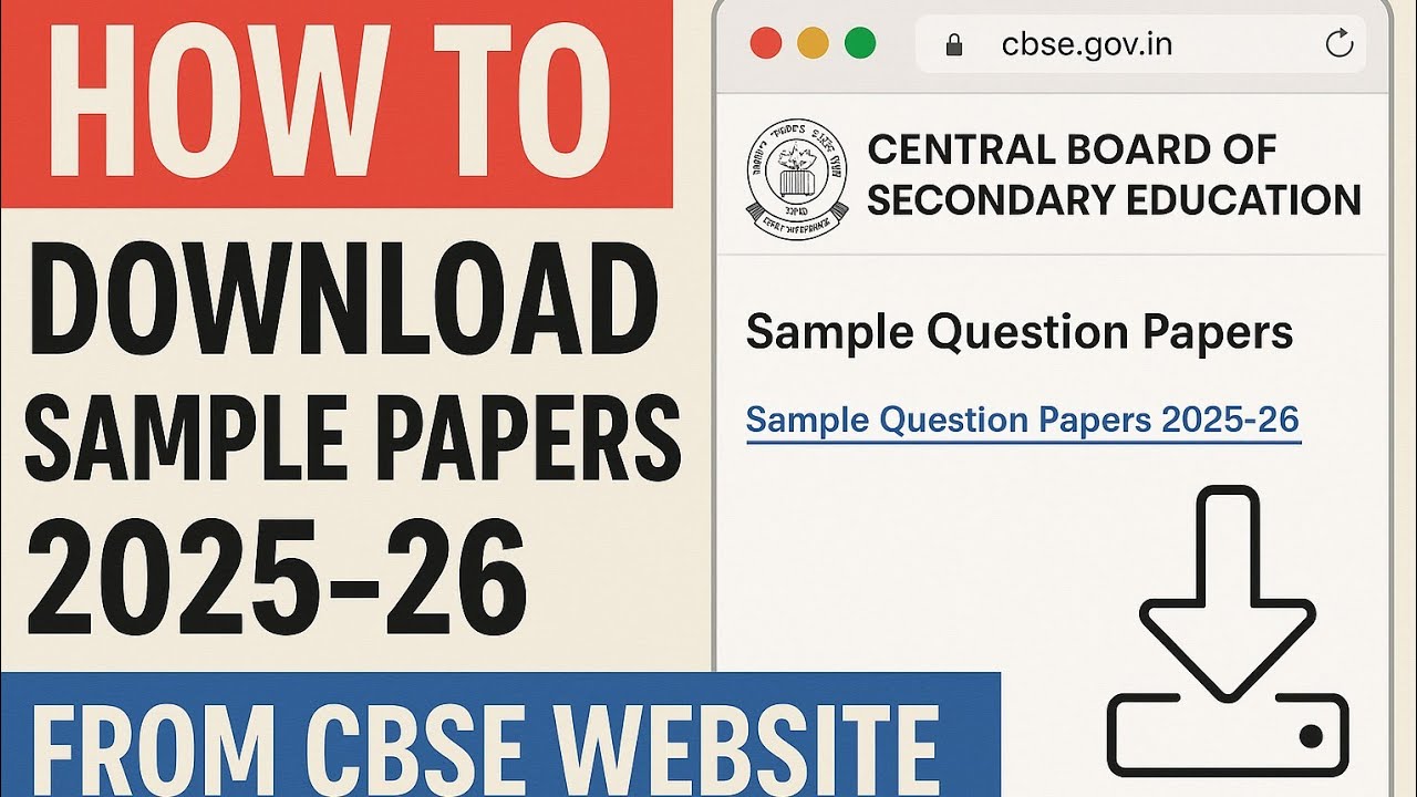 How to download sample questions paper for session 2025-26 #phone#class 10 and 12#all subjects 