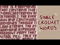 How To Crochet Letters And Words With Single Crochet