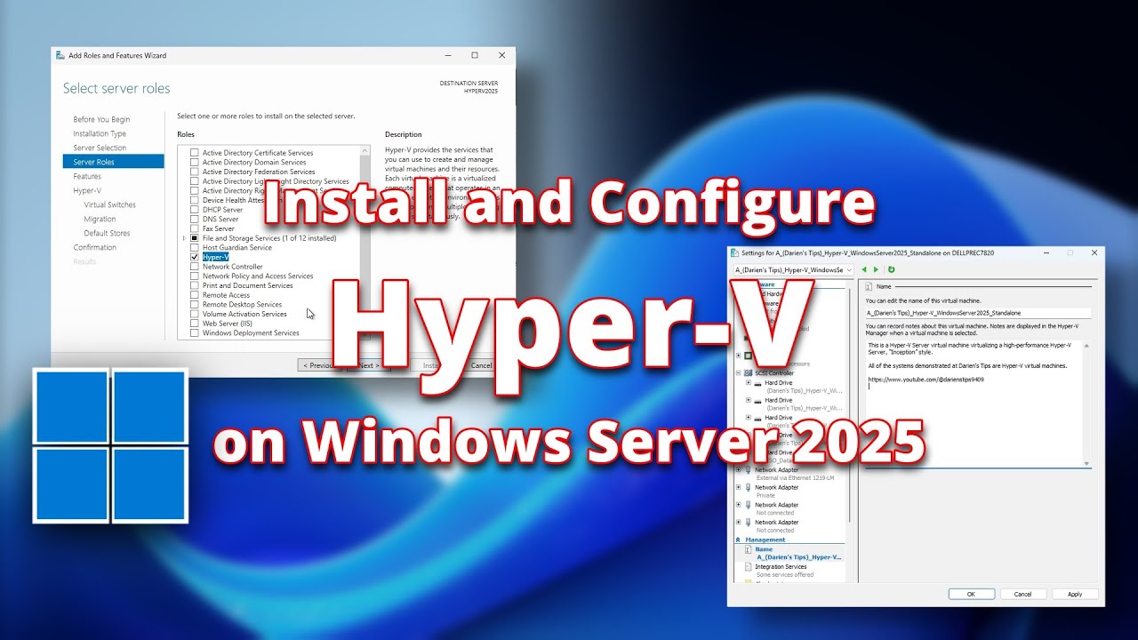 Install and Configure Hyper-V on Windows Server 2025