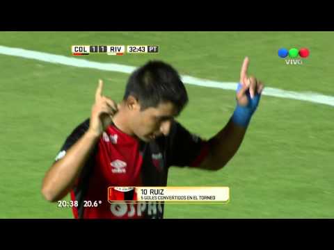 Gol de Alan Ruiz. Colón 1 - River 1 | Primera División 2016 - Fecha 07