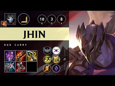 Jhin ADC vs Lucian - KR Challenger Patch 25.16