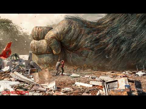 Kong Smashes ground Angry At Humans (2026) 4K Scene - Monarch: Legacy Of Monsters Fight Clip Trailer