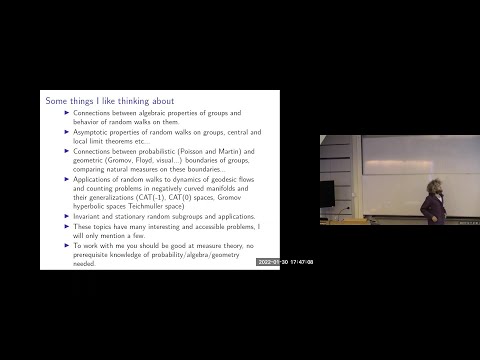 Random walks on groups, asymptotic counting problems and geodesic flows, Dr. Ilya Gekhtman