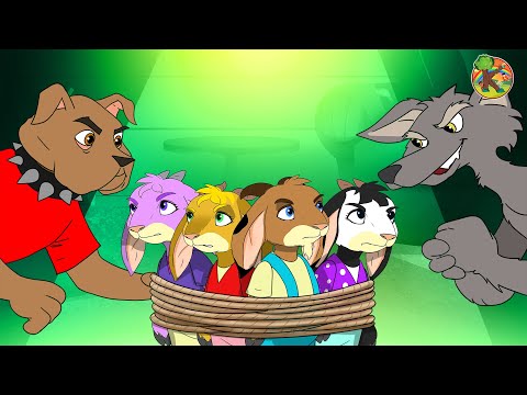 Wolf and Seven Little Goats Farm Adventure | KONDOSAN English Fairy Tales & Bedtime Stories for Kids