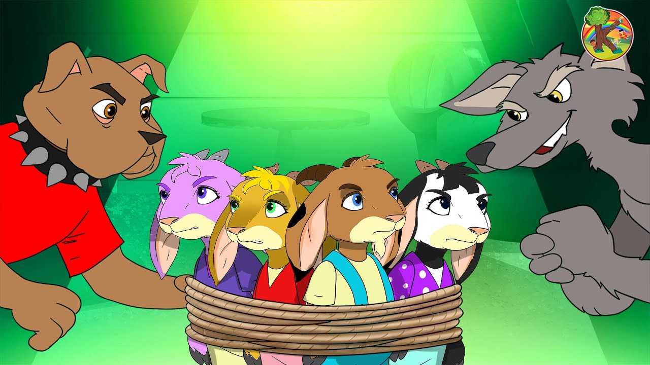 Wolf and Seven Little Goats Farm Adventure | KONDOSAN English Fairy Tales & Bedtime Stories for Kids