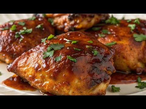 How To Make BBQ Chicken In The Oven | Easy Chicken Dinner Recipe #cooking