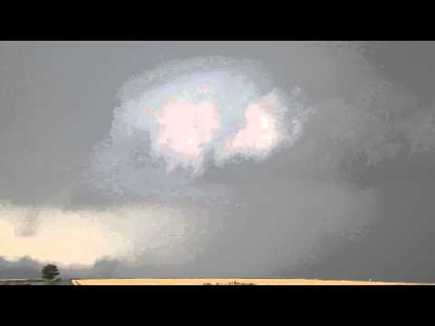 Two funnel clouds in Belleville, Kansas - Storm Chasing
