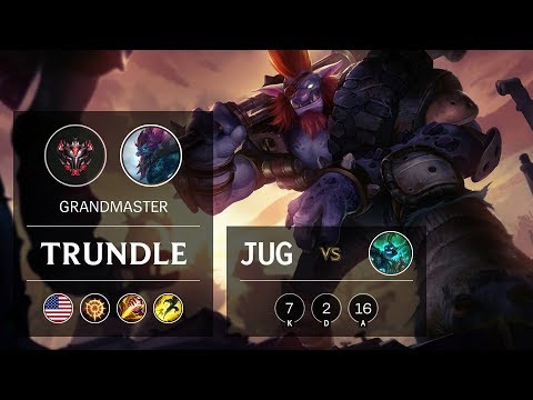 Trundle Jungle vs Hecarim - NA Grandmaster Patch 9.9