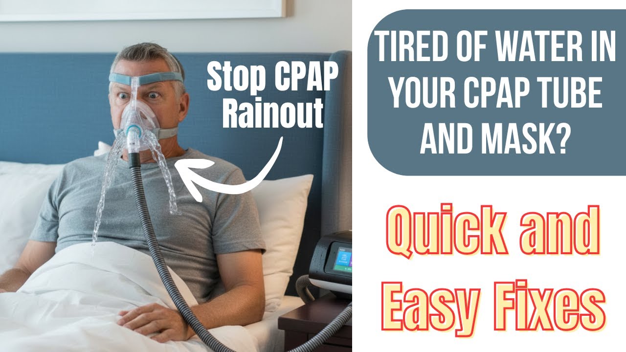 Water in your CPAP Tube? - Quick fix for Condensation and Rainout - CPAPmyway