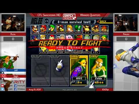 CFL Smackdown 140 Melee - Kuya (Link) vs Krudo (Sheik) - Winners Quarters