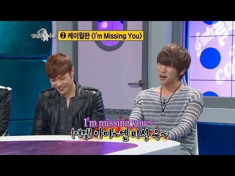 【TVPP】K.will - mimic Wheesung's way of sining!, 케이윌 -  "아이이~엠 미싱 유~!!!" 휘성 모창하기! @ The Radio Star