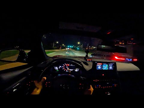 BMW Tries to Pull on 500HP  Supra! - Night Time POV Cruising
