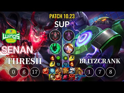 JAG Senan Thresh vs Blitzcrank Sup - KR Patch 10.23
