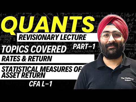 CFA Level-1 | Quantitative methods Revisionary Lecture 1 by Karan sir @thewallstreetschool​
