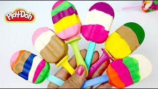 Paletas de Plastilina | Play Doh Rainbow Popsicles| Play Doh en Español