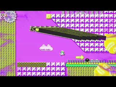 SMM2 Courses #5 - Celestial Sprint Speedrun [20s] by Dynasteel