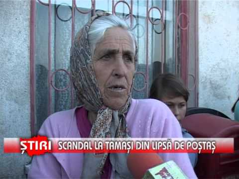 Scandal la Tamaşi din lipsă de poştaş - www.1tvbacau.ro (20.08.2013)