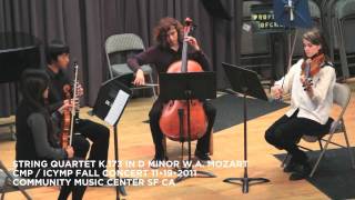 String Quartet K.173 in D minor by W.A. Mozart