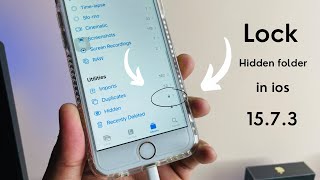 How to lock photos/videos in ios 15.7.3 with Touch id