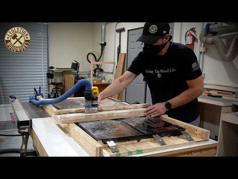 Dead Simple Router Sled for Flattening Slabs
